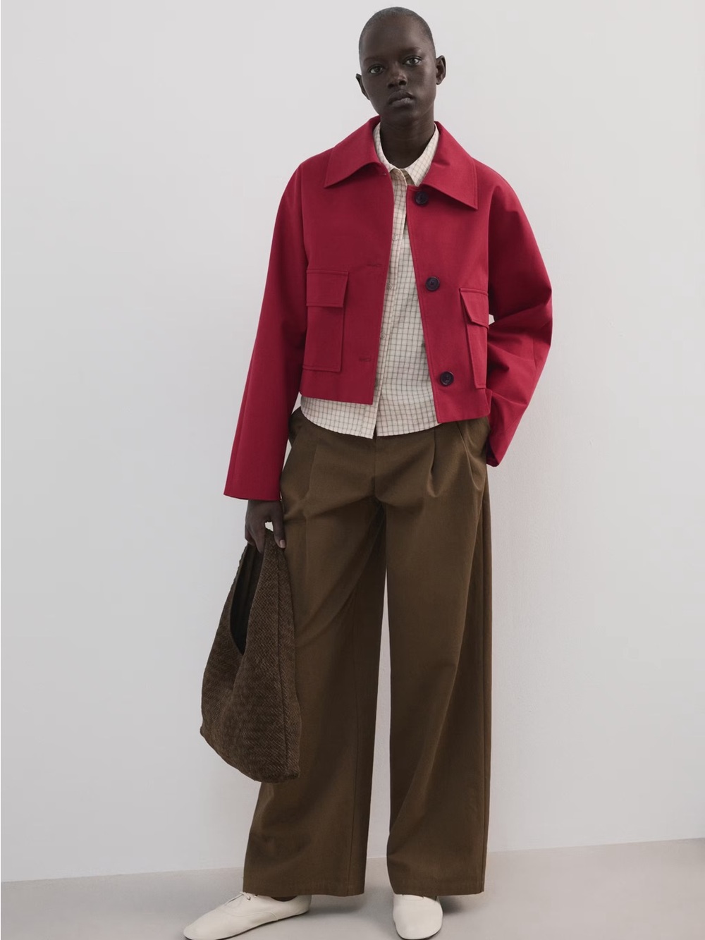 NWT (size M) Mango COTTON JACKET WITH POCKETS